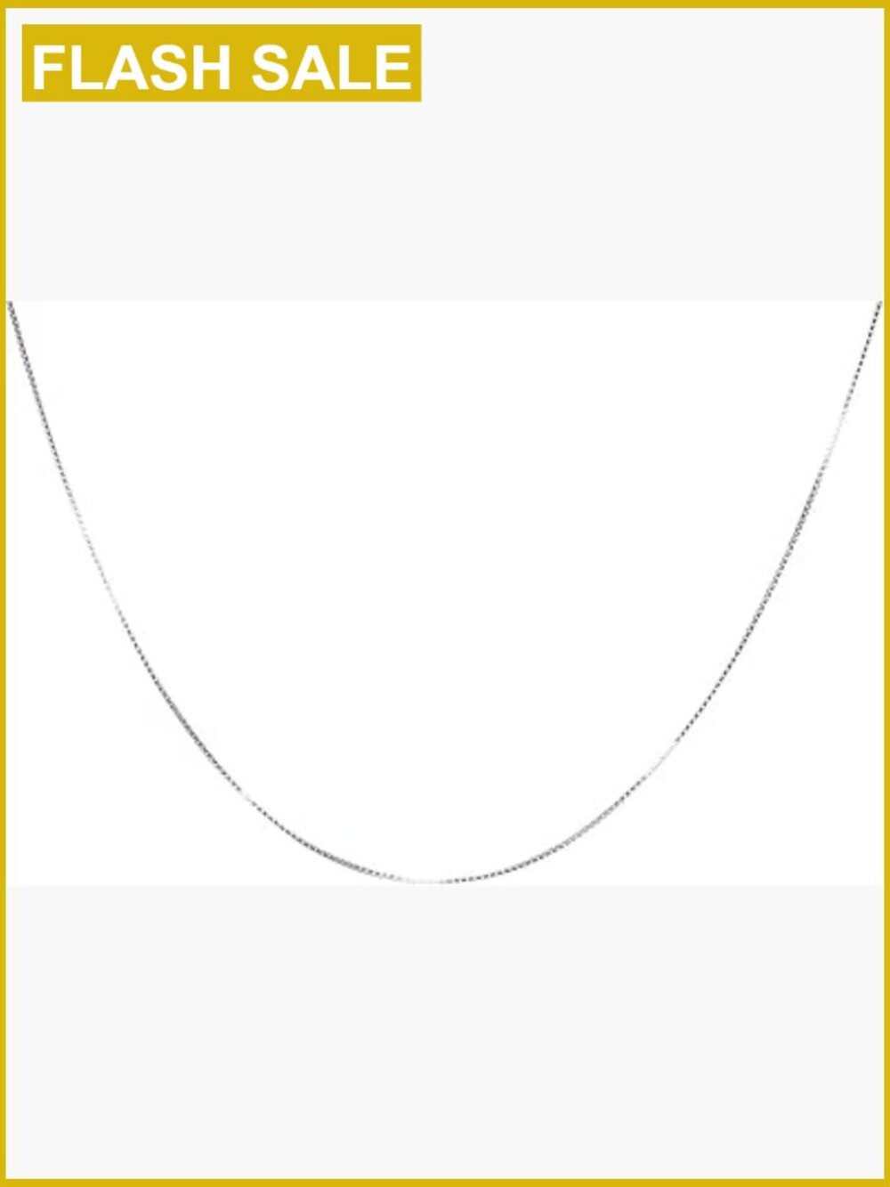 925 Sterling Silver Delicate Box Chain Necklace 20in Thin & Strong